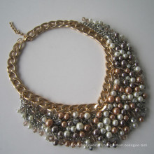 Multi Langding bijoux de perle est alliage collier
